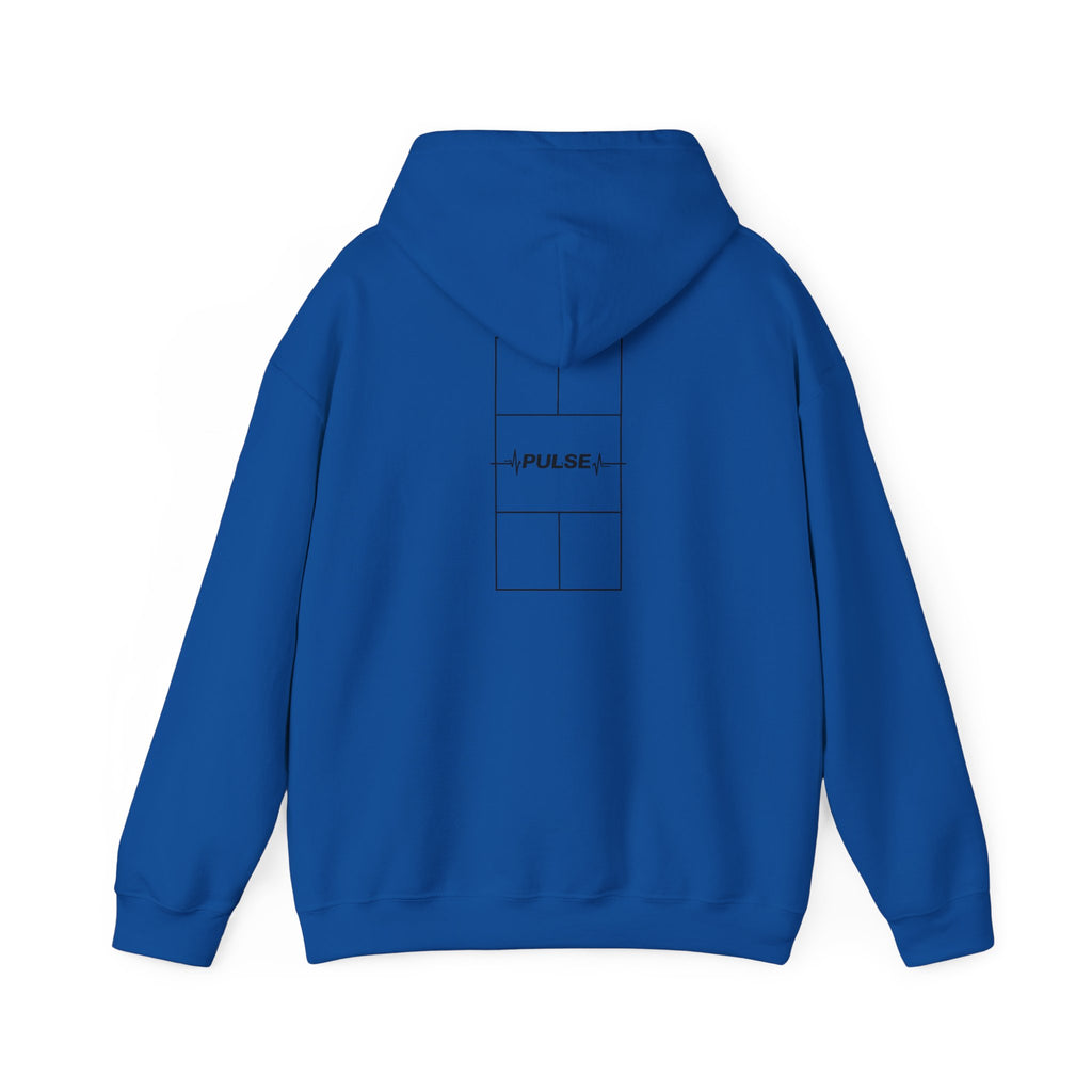 Pulse Graphic Hoodie — Minimal ECG Chest & Back Design