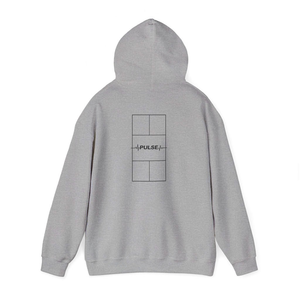 Pulse Graphic Hoodie — Minimal ECG Chest & Back Design