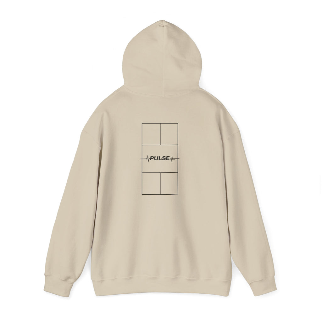 Pulse Graphic Hoodie — Minimal ECG Chest & Back Design