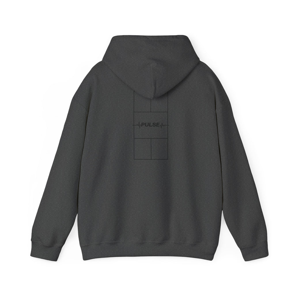 Pulse Graphic Hoodie — Minimal ECG Chest & Back Design