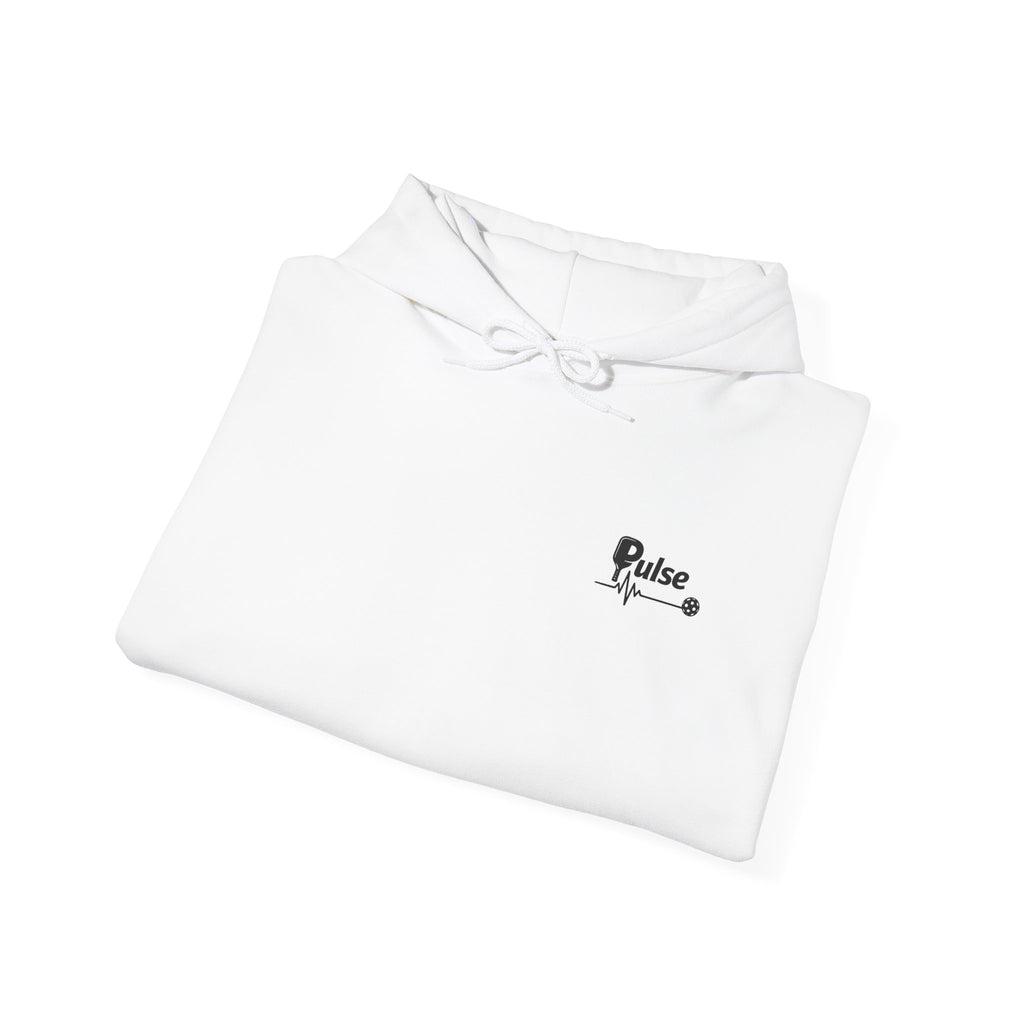 Pulse Graphic Hoodie — Minimal ECG Chest & Back Design
