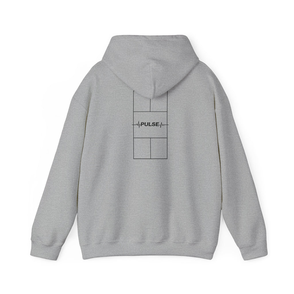 Pulse Graphic Hoodie — Minimal ECG Chest & Back Design